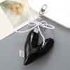 Elegant Beaded Keychain Phone Charm Unique Keyring Padded Heart Bowknot Bag Pendant Accessory for Purse Backpack Handbag