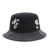 New Era Bucket Hat BUCKET01 Denim Monogram 2Tone Classic Black L/XL NER36C5955