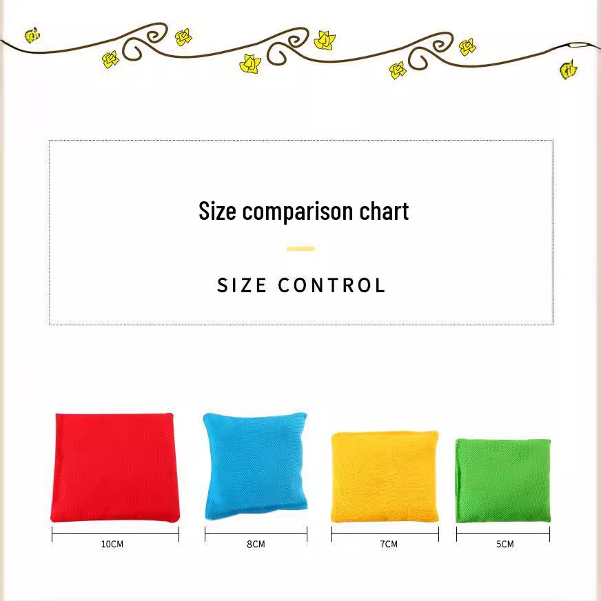 Quadratisches Canvas-Sitzsack-Kissen für Kinder - Verdickt, einfarbig