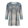 Damen 3/4-Ärmel Shirts Grafik-T-Shirts Shirts Lässige Basic-Tops Pullover