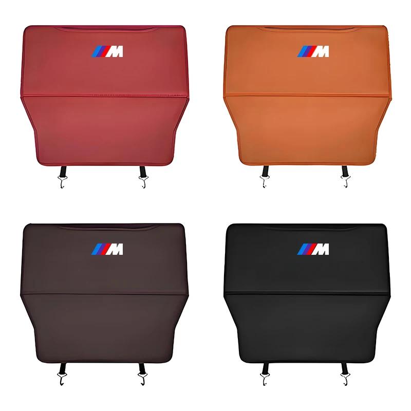 Car Seat Protector PU Leather Car Seat Back Cover Protector For BMW X1 X2 X3 X4 X5 X6 3 5 Series M2 M3 M4 M5 M6 M7 Accessories