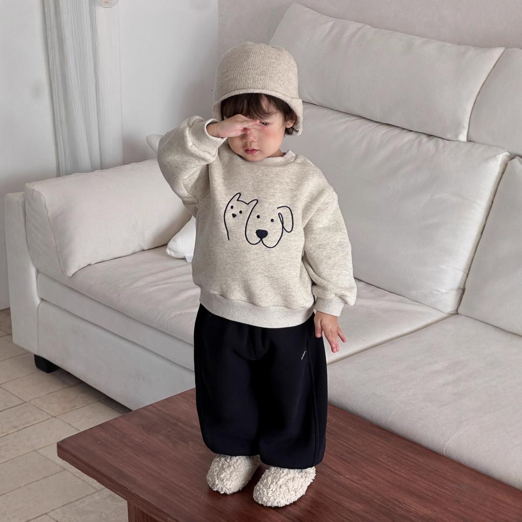 Children's clothing winter new children's clothing baby thickened warm clothes boys fleece sweater set