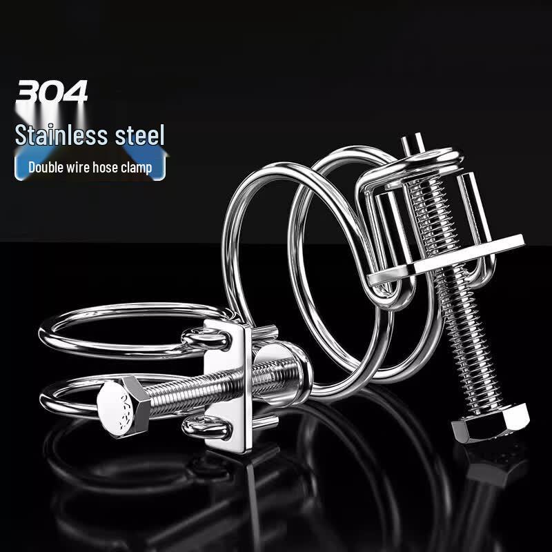 Meizhao 304 Stainless Steel Double Wire Hose Clamp