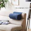 IKEHIKO Style Bolster Storage Cushion, Approx. R20 X 40cm, Gray, Made In Japan, Simple, Sofa Backrest, Pocket, #9350869