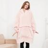 Electric Wearable Blanket Electric Hoodie Wearable Blanket Hoodie with Giant Pocket Usb Electric Wrap Sherpa Fleece Flannel 3