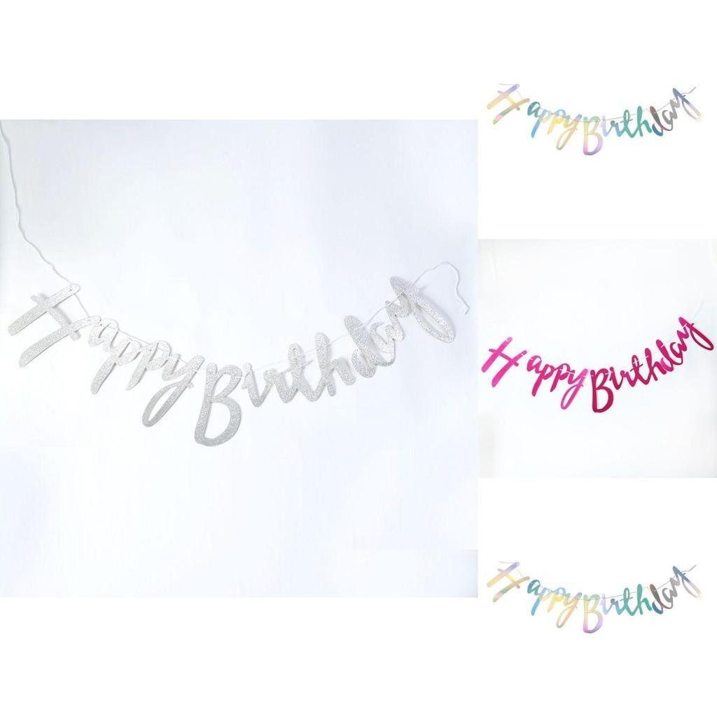 Stunning Hanging Garland With Glitter Paper For Joyful Birthday Festivities
