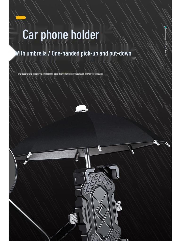 360° Rotating Sunshade Phone Holder for Electric Vehicles, Motorcycles & Bicycles