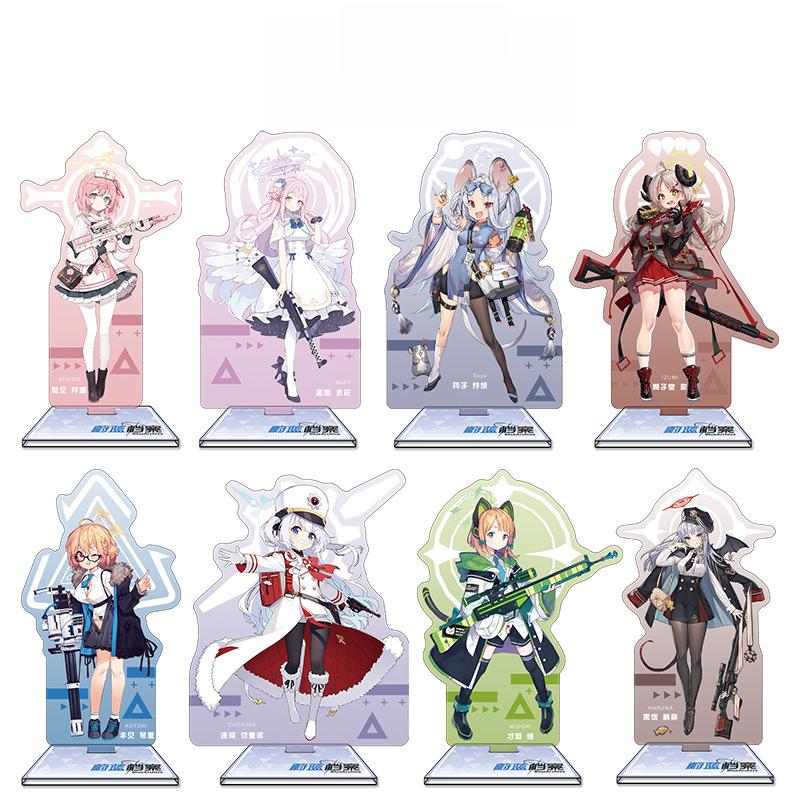 16cm Height Blue Archive Acrylic Stand Character Figurine