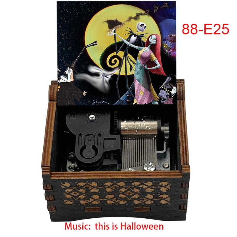 Wooden Music Box Nightmare Before Christmas This Is Halloween Music Box Wooden Theme Box Gifts for Girlfriend Home Decor