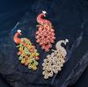 Peacock Brooch Elegant Classical Pin Charm Retro Jewelry Accessories Party Birthday Celebration Gift