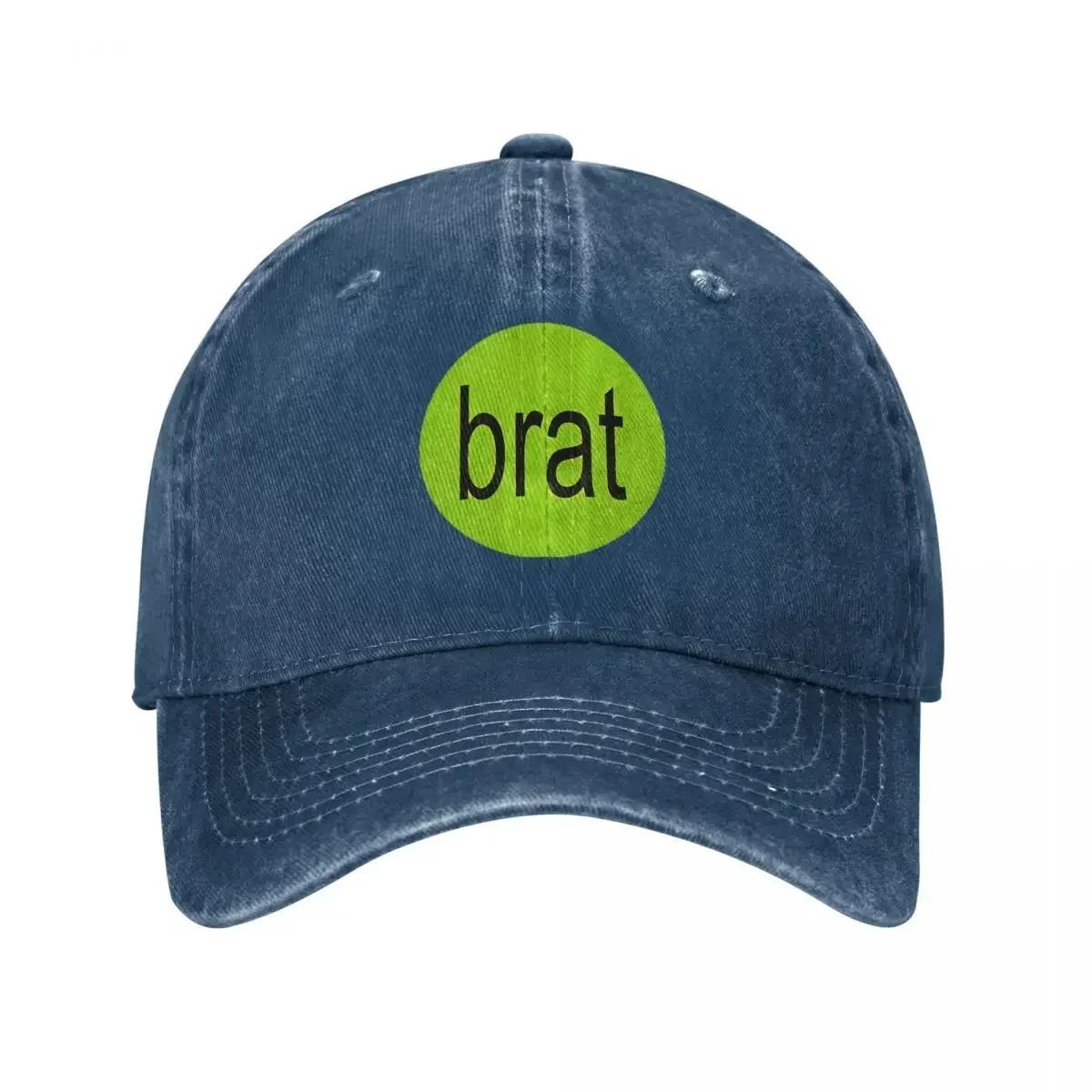 

Hyperpop Brat Circle Baseball Caps Classic Distressed Denim Charli Xcx Snapback Cap All Seasons Travel Adjustable Fit Caps Hat One Size