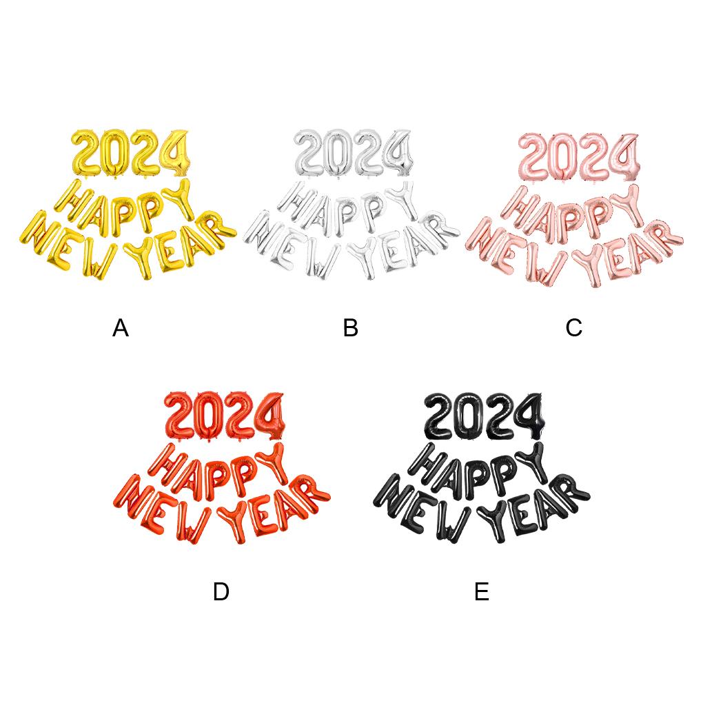 Balon cu umflare ușoară La mulți ani pentru o sărbătoare veselă 2024 Birou folie fără scurgeri Reutilizabil