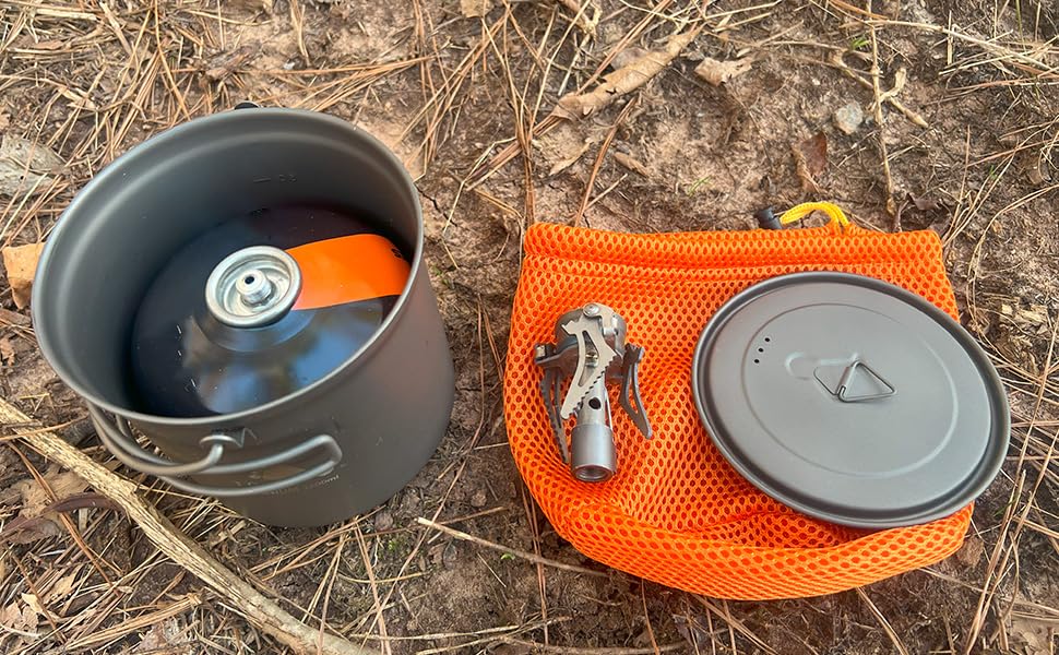 TOAKS Titanium Pot 1100ml with Bail Handle and Storage Bag POT-1100-BH [Genuine Japanese Product]