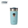 Tyeso 550ML 304 Stainless Insulated Mug Matte Minimalist Tumbler with Straw Leakproof Coffee Cup for Ice Drink Hot Beverage Vacuum with Coffee Sticker