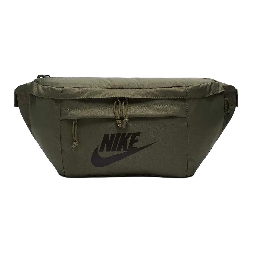 Nike Sports Leisure Large Logo Classic Zipper Fabric Waist Bag Unisex Waist Bag Green BA5751-222 Green