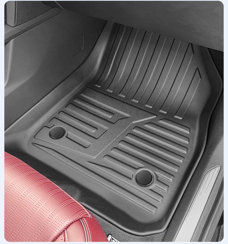 Eco-Friendly TPE Floor Mats and Trunk Mat for Cadillac XT5 - Includes Seat Back Cushion