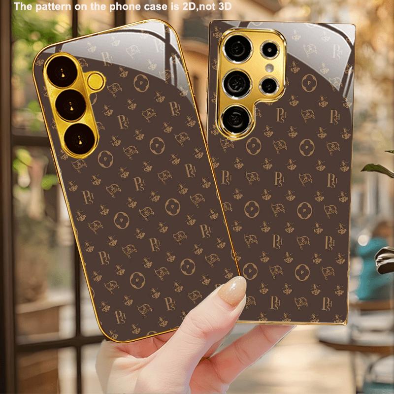 Vendita calda Moda Semplicità Di alta gamma Placcatura Vetro Custodia per Telefono per Samsung Galaxy S26 S25 S24 S23 S22 S21 FE,Ultra,Plus