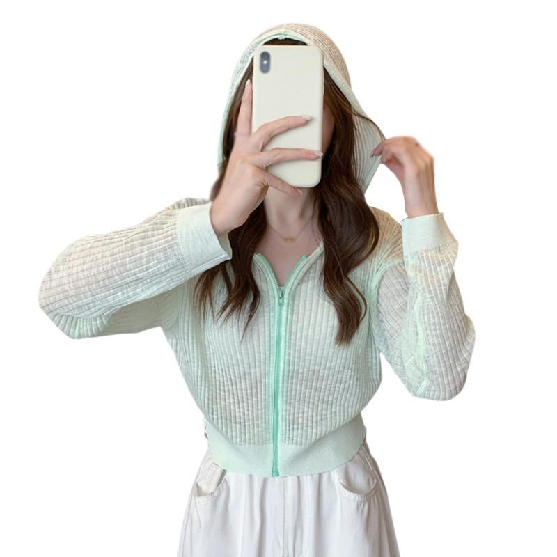 

Женская солнцезащитная одежда, пальто, солнцезащитная рубашка с тонким капюшоном