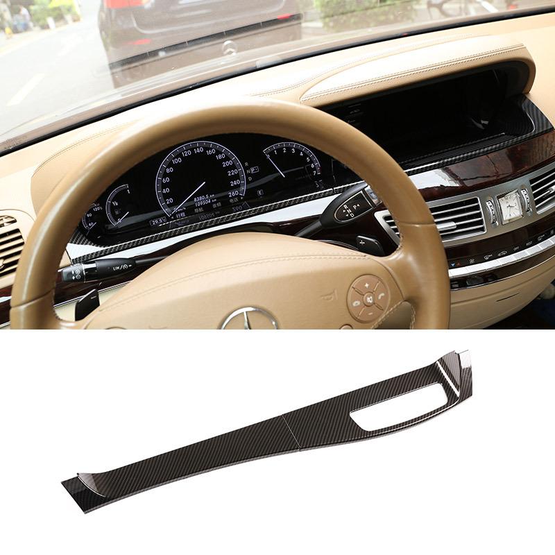 For Mercedes-Benz S-class w221 2008-2012 ABS Car Dashboard Lower Surface Decorative Board Stickers Car Accessories Modification