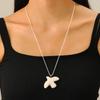 Fashion White Ceramic Peace Dove Necklace for Women Vintage Geometric Round Hoop Earrings Jewelry Gift