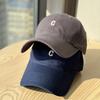 New baseball cap women's spring and summer simple wide brim big head circumference soft top cap showing face small sun hat
