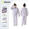 Lulu Cow Girls' Winter Flanell Gesteppter Pyjama - Warme Dreilagige Nachtwäsche für Mittlere und Große Mädchen
