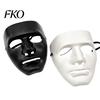 Halloween Mask for Hip Hop Dance Performance, Durable Hard Plastic Ghost Simple Design Face Cosplay, Breathable Unisex Prop Stage Shows
