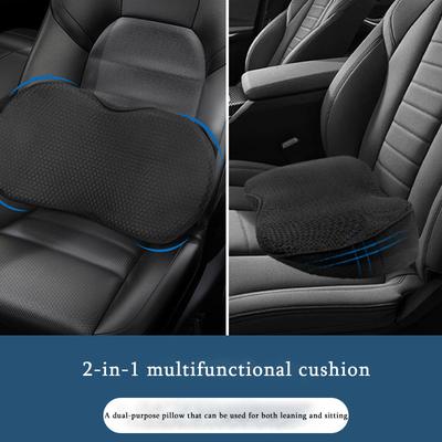 2 in 1 Multifunktions-Autositzkissen Universal Memory Foam Lendenkissen Unterstützung Fahrer Atmungsaktiv Erhöhte Höhe Gesäßpolster