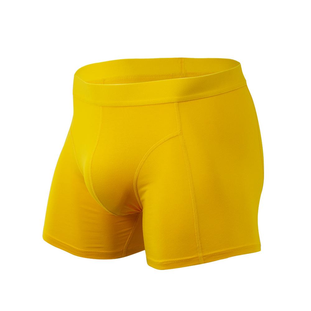 Comfortable Loose Non Blocking Four Corner Underpants Breathable Pure Cotton Solid Color Plus Size Flat Corner Men's Underpants