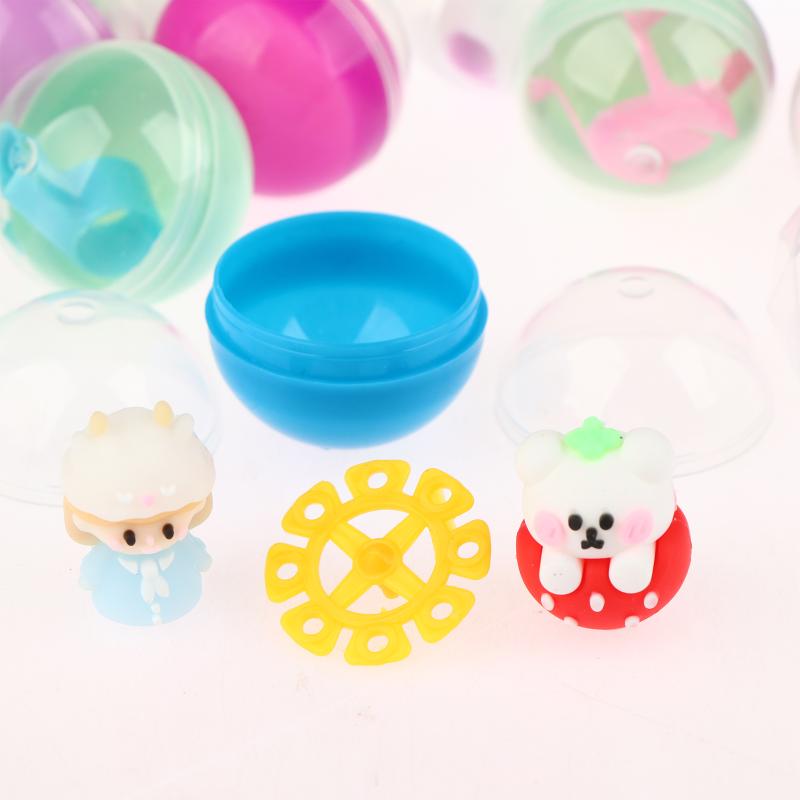 30/50Pcs Fun Mixed Surprise Capsule Egg Toys Transparent Eggshell Mixed Toy Birthday Party Favor Rewards Pinata Filler Gifts