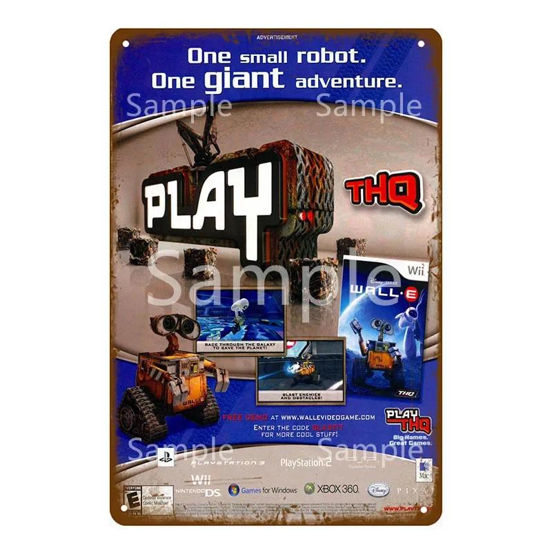 Anime Video Game Role Tin Sign Playroom Bedroom Wall Painting Plate Shabby Metal Signs Decor Vintage Art Decorative Wall Plaques