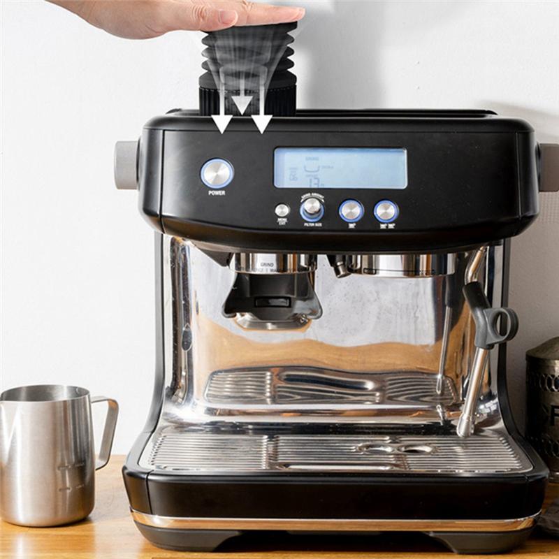 Geeignet für Breville Blowing Powder Bin Kaffeemühle Air Blowing Bean Bin Dosiertrichter mit Balg (Metallabdeckung)