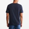 Timberland Lässiges atmungsaktives amerikanisches Vintage-Logo Rundhals-Kurzarm-T-Shirt Herren Oberteile Tief-Saphirblau A6281-433