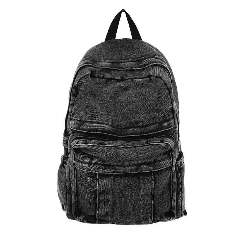 Denim Backpack Student Schoolbag Women's Travel Backpack