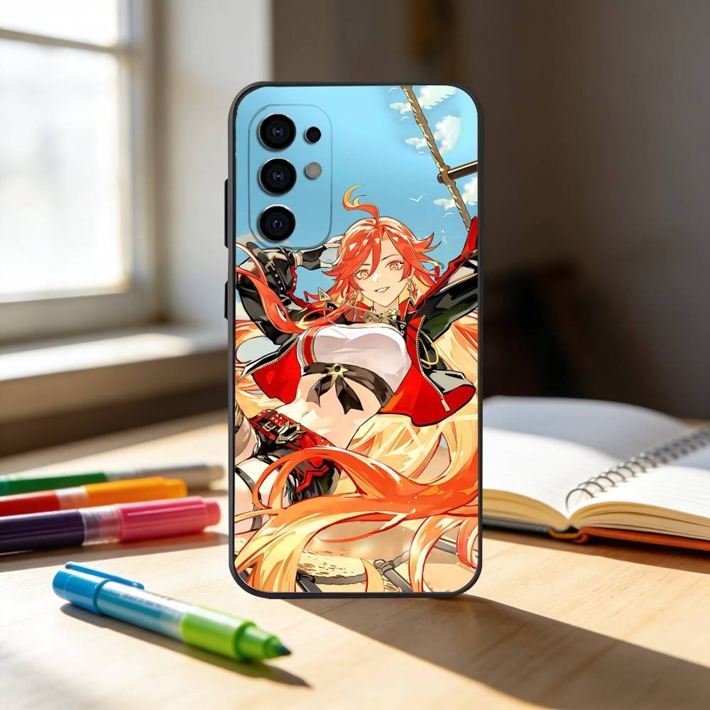 COOL Marveka Genshin Impact Phone Case For Samsung S25,S24,S21,S22,S23,S30,Ultra,S20,Plus,Fe,Note,10,9,5G Black Cover