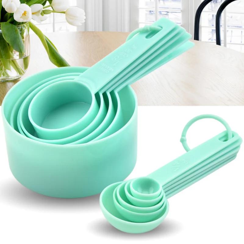 5/10 Stück Mehrzweck-Messlöffel DIY Kuchenbacken Messbecher Pulvermessung Kunststofflöffel Küchenbackzubehör