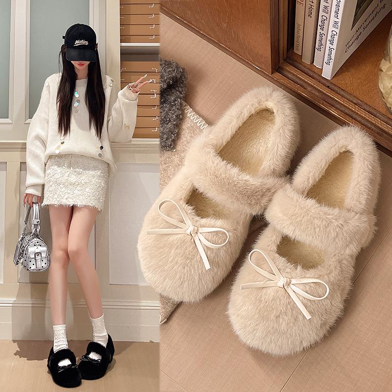Cotton shoes autumn and winter women's shoes inner height increase Mao Mao shoes winter women's casual shoes outdoor warm thick heel