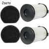 2 Sets Replacement Filter Sponge Kits For MooSoo D600/D601 Corded Vacuum Cleaner
