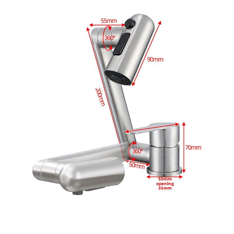 Foldable Faucet Hot and Cold Kitchen Window Hidden Sink Stainless Steel Sink Universal RV Low Profile