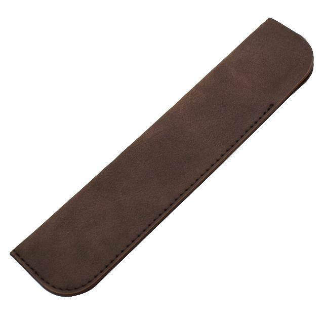 

Soft Pencil Case Holder For One Pen PU Leather Pencilcase Writing Materials Stationery Storage Bag Office School Supplies Gift кофейный