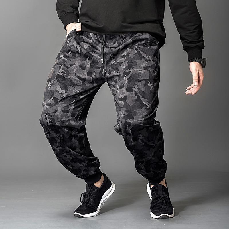 Summer Ice-Silk Casual Trousers for Men - Lightweight, Oversized Fit with Large Pockets and Cuffed Legs
