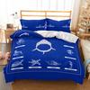 Mediterranean Bedding Dark Blue King Size Duvet Cover Pillow Case Ship's Anchor Bed Cover Double Quilt Cover Set Blue 228x228