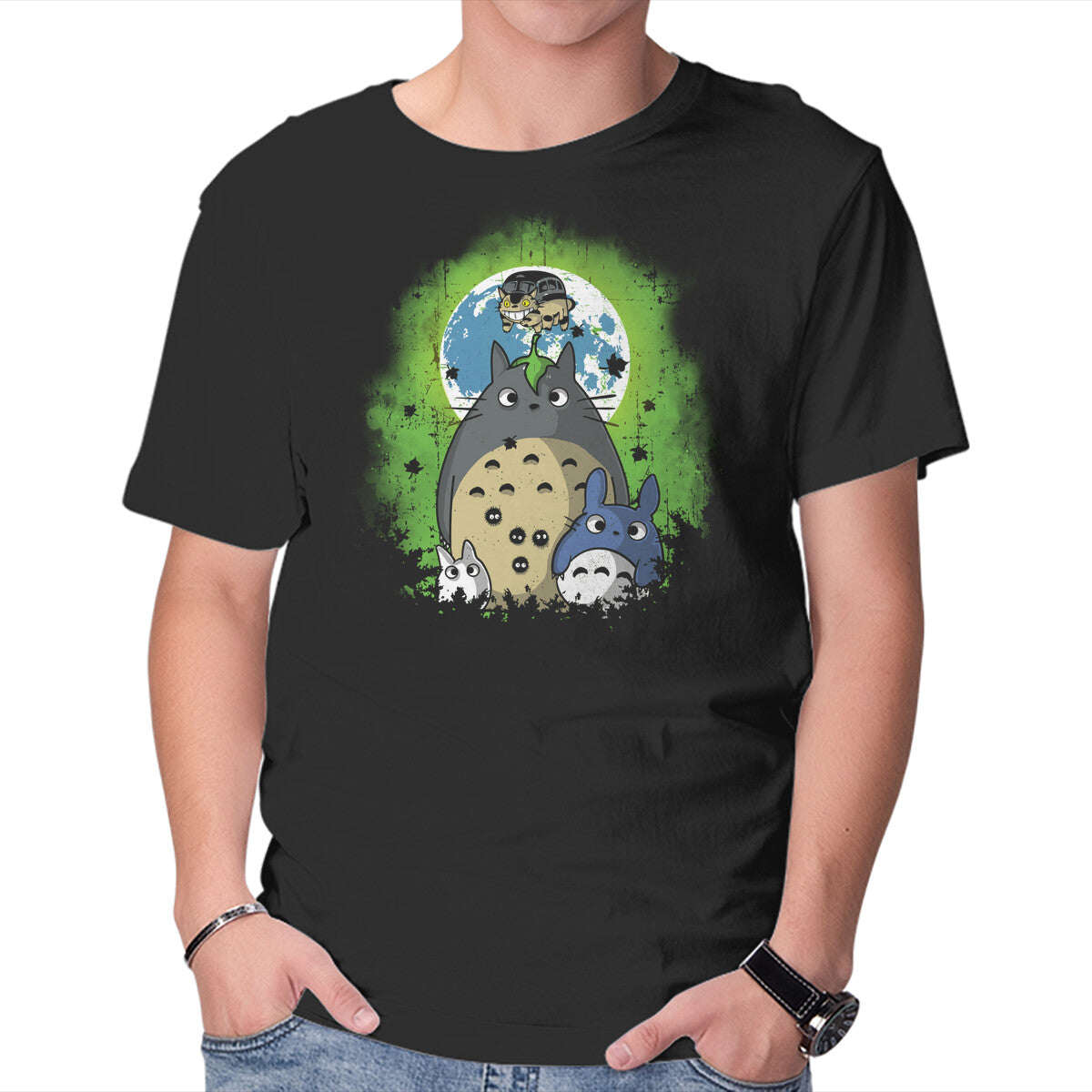 Unisex Crew Neck T-Shirt The Neighbor Graphic Short Sleeve Casual Tee XL