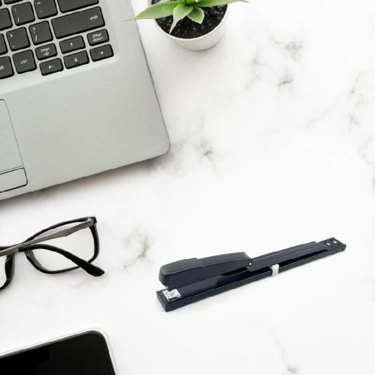 2-20 Sheets Long Sleeve Stapler Book Stapler Office Stapler Easy to Load Desk Stapler Long Reach Stapler