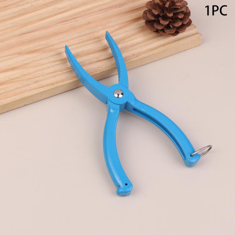 Outdoor Fish Control Device Plastic Clamp Fishing Lip Grip Tool Controller Lure Fish Clamp Non-Slip Gripper Plier Supplies Kit 1PC синий