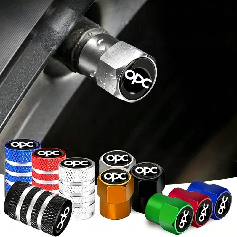 4Pcs Car Valve Caps Wheel Tires Air Tyre Stem Protective Cover For Opel OPC Astra G H J F K Insignia Vectra C D Zafira B Antara