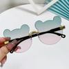 New Children Bear Ears Sunglasses Children's Cartoon Transparent Fashion Sun Glasses Kids Travel Eyewear UV400