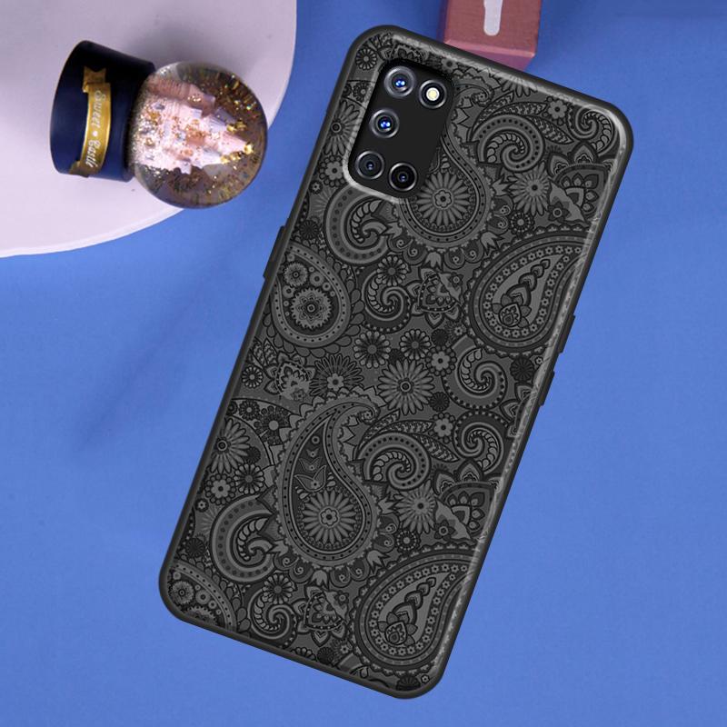 Floral Paisley Pattern Phone Case For Oppo A60 A40 A80 A16 A76 A96 A91 A15 A17 A74 A94 A54 A57S A18 A38 A58 A78 A98