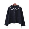 Autumn and Winter New Loose Knitted Double-sided Cardigan Design Temperament Sweater Jacket Women