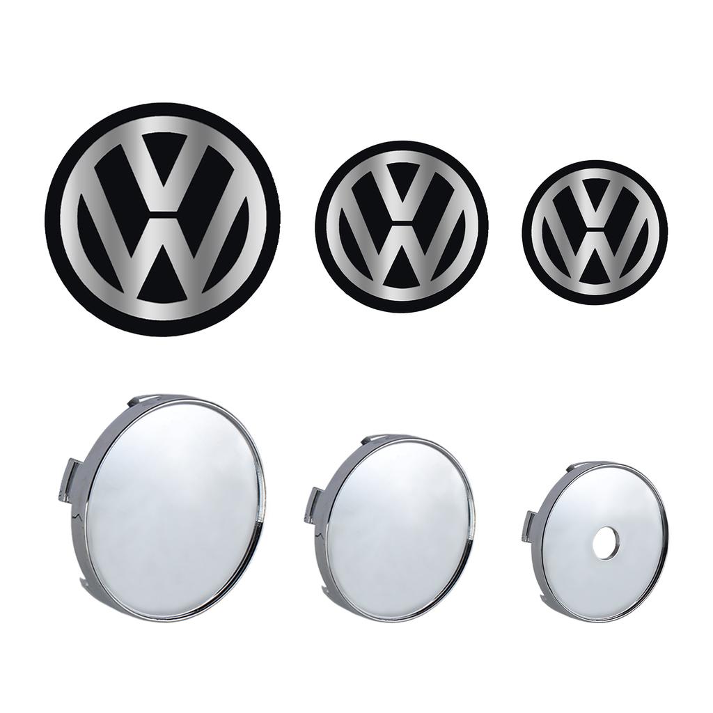 4Pcs/Set 60/63/68mm Car Wheel Center Hub Cover Badge Emblem For VW Golf Caddy Passat GTI Lavida Sagitar R32 R Auto Accessories zd4